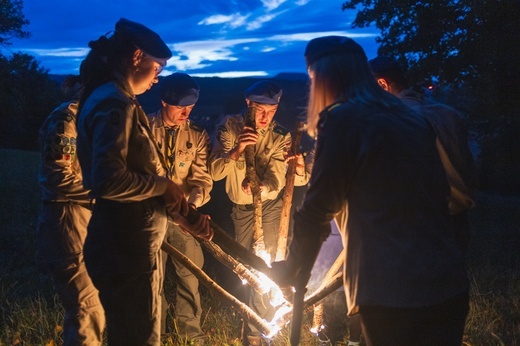 Jesienny biwak Skautów Króla