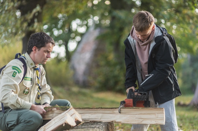 Jesienny biwak Skautów Króla