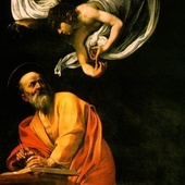 Caravaggio, Św. Mateusz.