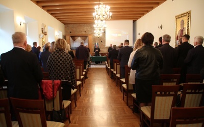 Spotkanie Diecezjalnej Rady Duszpasterskiej z biskupem płockim.