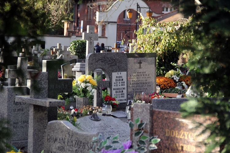 Uroczystość Wszystkich Świętych na cmentarzu św. Wawrzyńca przy ul. Bujwida