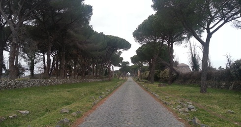 Rzym. Szkielet przy via Appia Antica