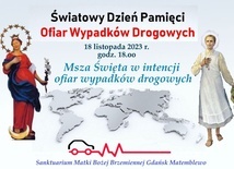 Msza św. w intencji ofiar wypadków drogowych - zaproszenie