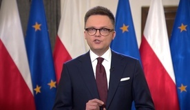 Pierwsze orędzie Hołowni: "Sejm ma przede wszystkim służyć tym Polakom, którzy na co dzień w nim nie bywają" 