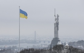 Do stołecznego Kijowa zawitała już zima