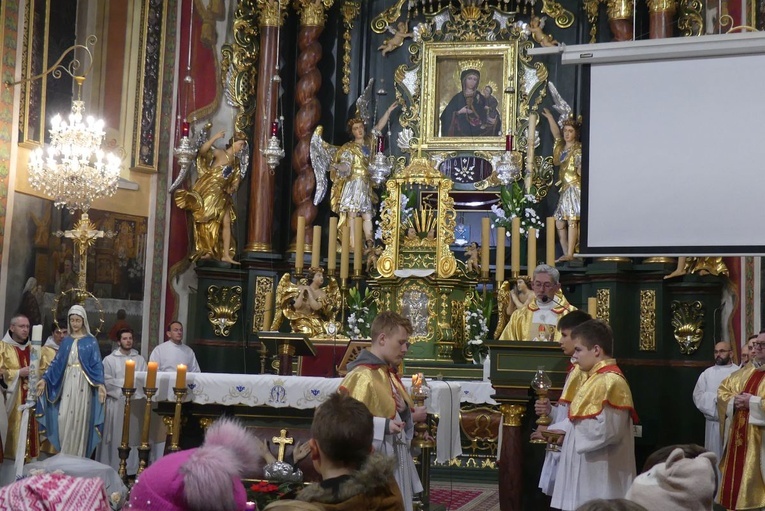 Wprowadzenie relikwii św. Mikołaja do bazyliki w Rychwałdzie