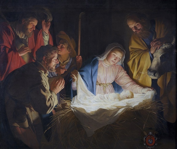 Gerard van Honthorst, Pokłon pasterzy.