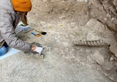 Rzym. Mozaika odkryta podczas wykopalisk