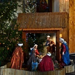 Przasnysz. Szopka bożonarodzeniowa w parafii pw. Chrystusa Zbawiciela