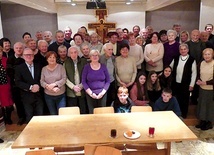 ▲	Z bp. Romanem Pindlem (na zdjęciu po prawej) i wytypowanymi do Nagrody im. ks. Józefa Londzina. 