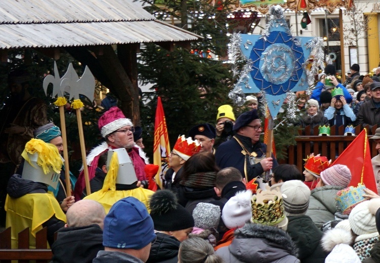 Orszak Trzech Króli na gliwickim rynku