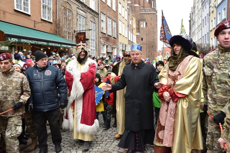 Trzej Królowie na ulicach Gdańska