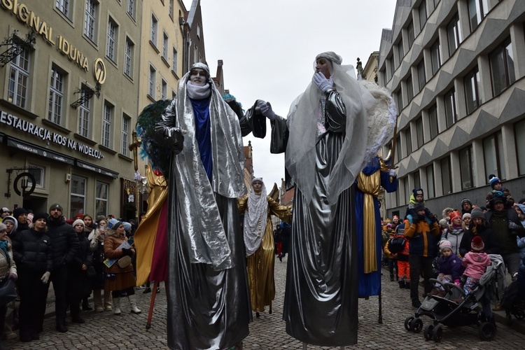 Trzej Królowie na ulicach Gdańska