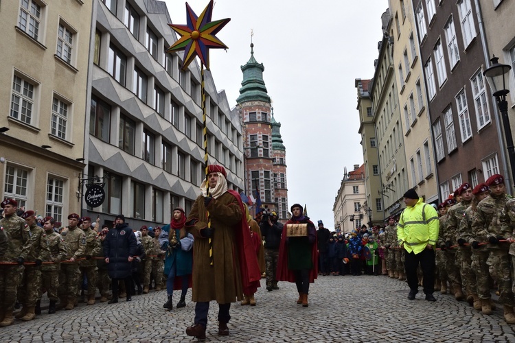 Trzej Królowie na ulicach Gdańska