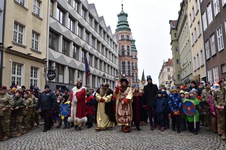 Trzej Królowie na ulicach Gdańska