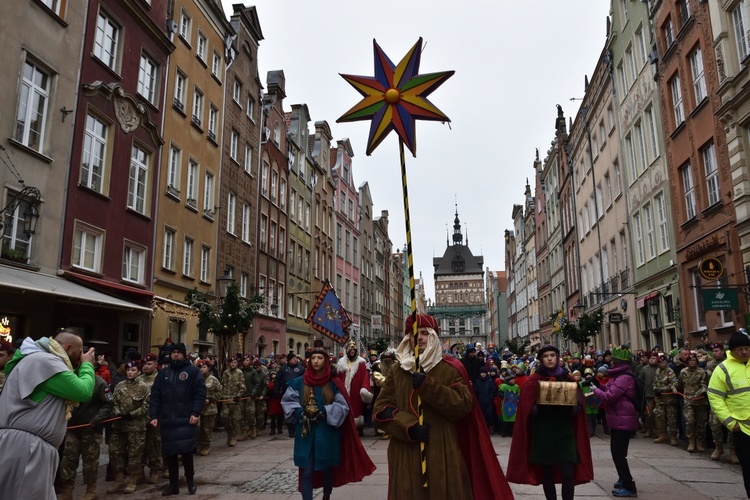 Trzej Królowie na ulicach Gdańska