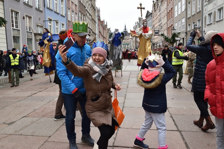 Trzej Królowie na ulicach Gdańska