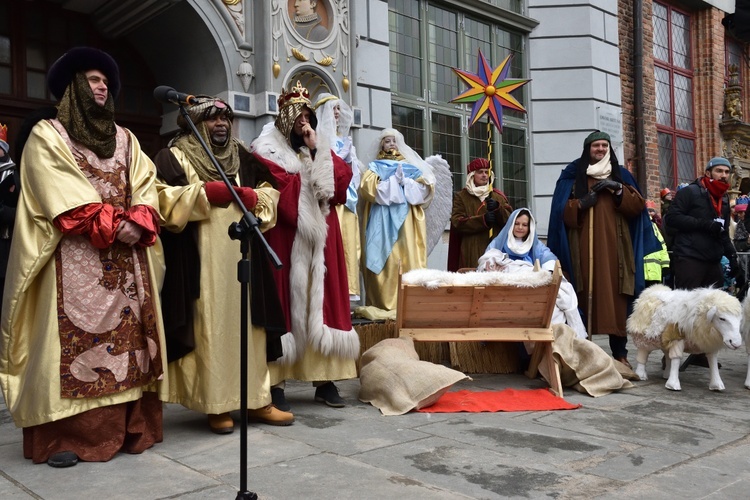 Trzej Królowie na ulicach Gdańska