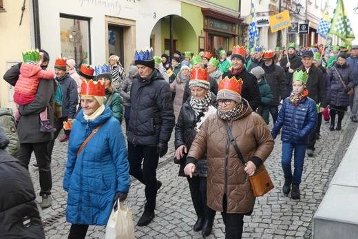 Orszak Trzech Króli w Bielsku-Białej 2023 - na trasie z Aleksandrowic