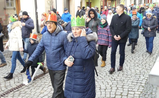 Orszak Trzech Króli w Bielsku-Białej 2023 - na trasie z Aleksandrowic