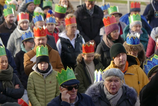 Orszak Trzech Króli w Bielsku-Białej 2023 - na trasie z Aleksandrowic
