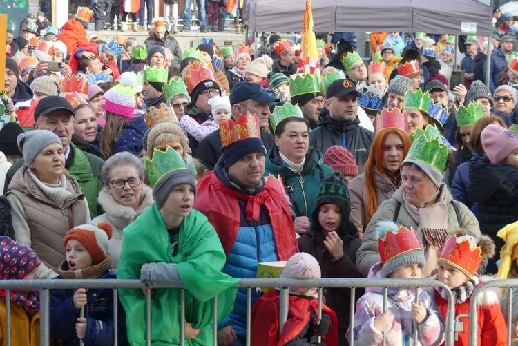 Orszak Trzech Króli w Bielsku-Białej 2023 - na Rynku