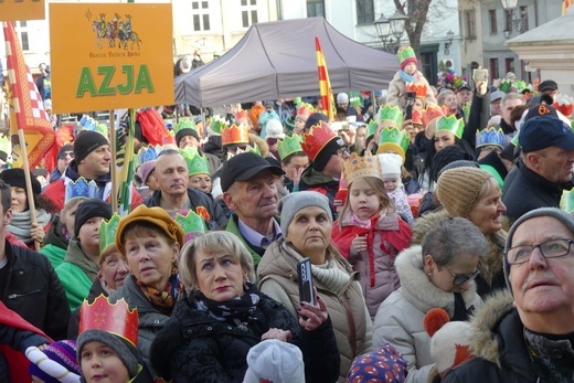 Orszak Trzech Króli w Bielsku-Białej 2023 - na Rynku