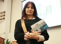 Anna Dobowolska na spotkaniu autorskim na UMCS.