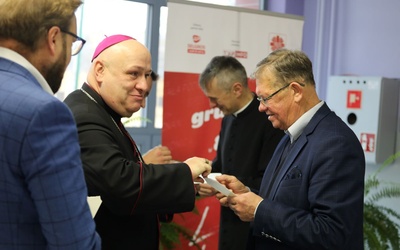 Opłatkowe życzenia złożyli sobie także bp Piotr Greger i prezes Piotr Ryszka.