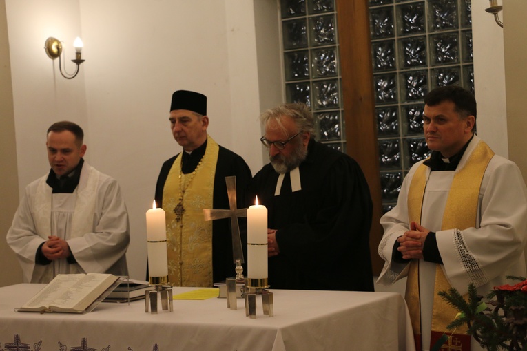 Płock. Nabożeństwo w zborze