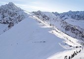 Turyści na szlaku.
Widok z Kasprowego Wierchu.
6.01.2023 Zakopane