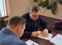 Spotkanie katechetów z ks. Tomaszem Gwizdkiem