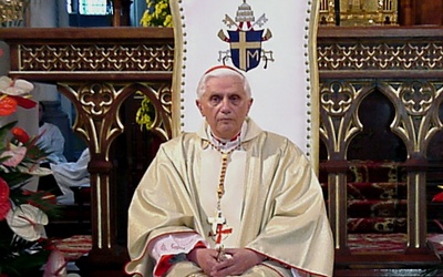 Kard. Joseph Ratzinger podczas wizyty w Radomiu 25 maja 2002 roku.