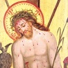 	Chrystus Boleściwy, renesansowe malowidło we wnęce dawnego tabernakulum z konkatedry św. Jakuba w Olsztynie.