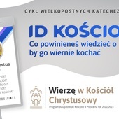 Grafika promującą cykl katechez.