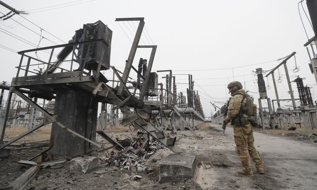 Ukraina. Zniszczenia w infrastrukturze energetycznej