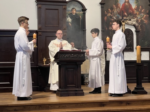 Wyższe Śląskie Seminarium Duchowne. Obłóczny alumnów III roku