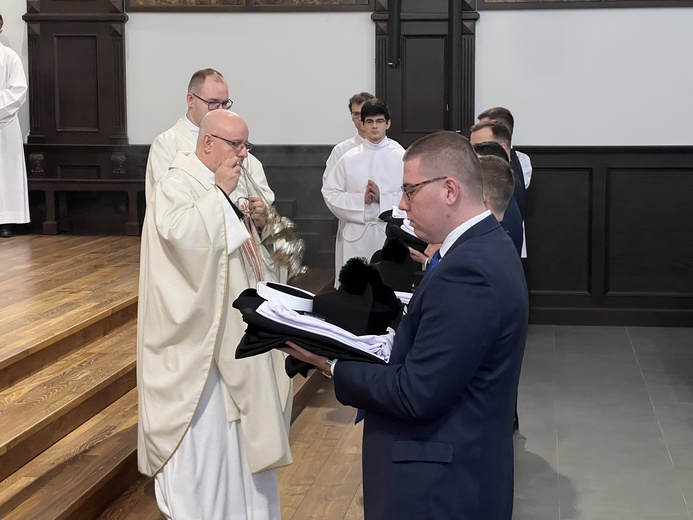 Wyższe Śląskie Seminarium Duchowne. Obłóczny alumnów III roku