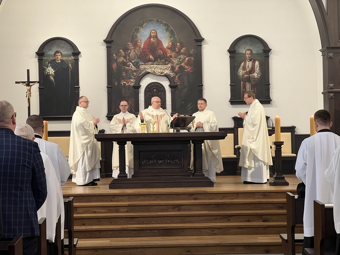 Wyższe Śląskie Seminarium Duchowne. Obłóczny alumnów III roku