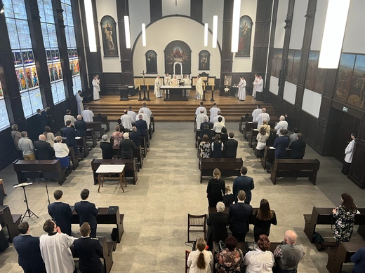 Wyższe Śląskie Seminarium Duchowne. Obłóczny alumnów III roku