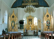 	Ołtarz główny krężnickiego kościoła.