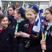 	Gromady wilczków i harcerzy przybyły do Słupska, by modlić się, formować i grać.