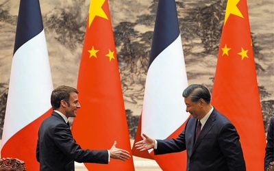 Emmanuel Macron i Xi Jinping.