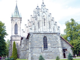 ▲	Kościół kolegiacki jest jednym z najcenniejszych zabytków miasta.