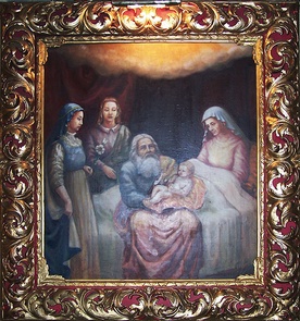 Barokowe malowidło „Narodziny św. Jana Chrzciciela” z 1700 r. z kościoła pod tym wezwaniem w Poniszowicach.