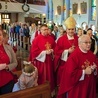 Dziękczynnej Eucharystii przewodniczył bp  Zbigniew Zieliński.