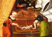 Lucas Cranach starszy
NARODZINY 
ŚW. JANA CHRZCICIELA 
olej na desce, 1518
Zamek Skokloster (Szwecja)