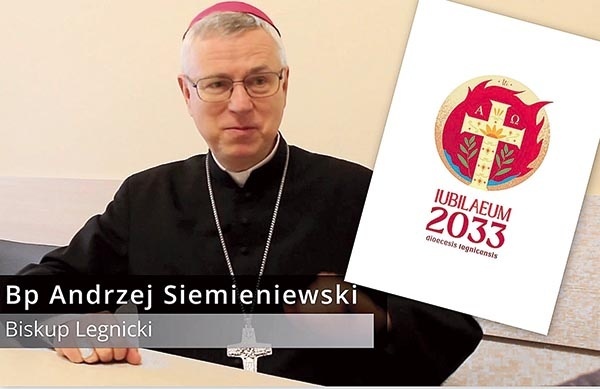 ▲	Dziesięcioletnie działania ewangelizacyjne otrzymały w diecezji legnickiej swoje logo.