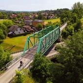 Dawniej wiadukt kolejowy, dziś Zielony Most dla cyklistów.