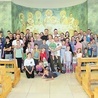 Uczestnicy w kaplicy w Domu Pielgrzyma.